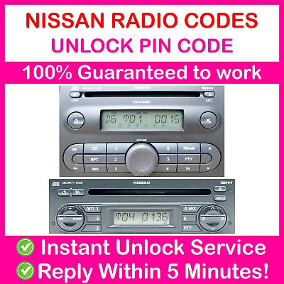 Nissan note radio code unlock free code